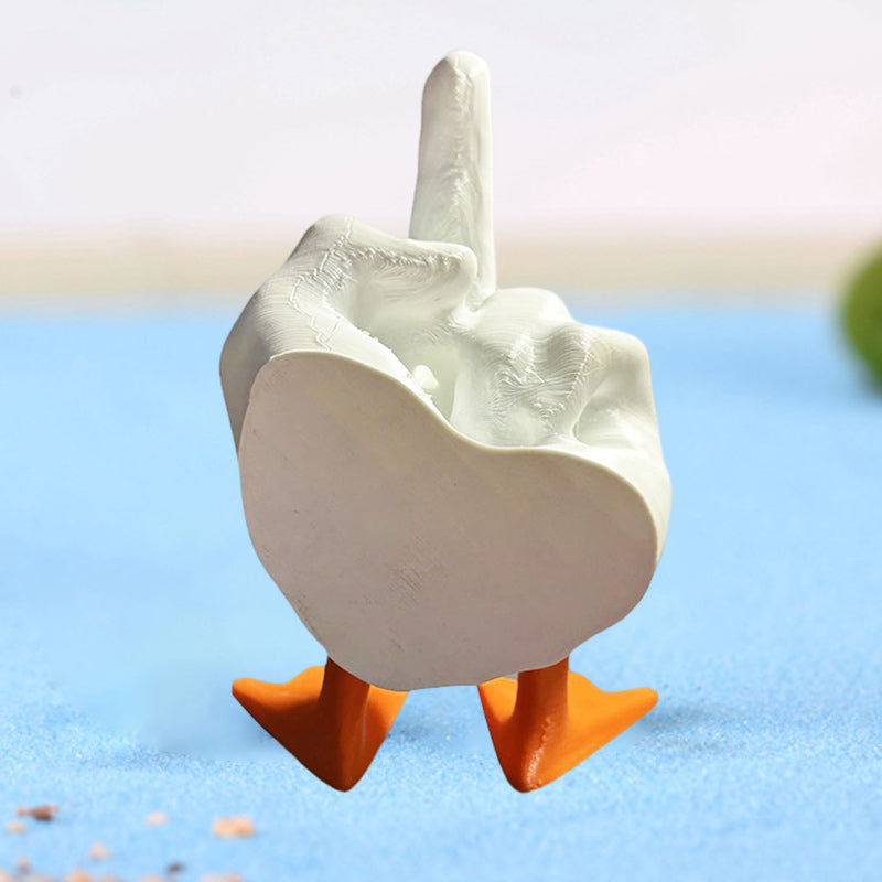 🦆Ornement de canard en forme de majeur🦆