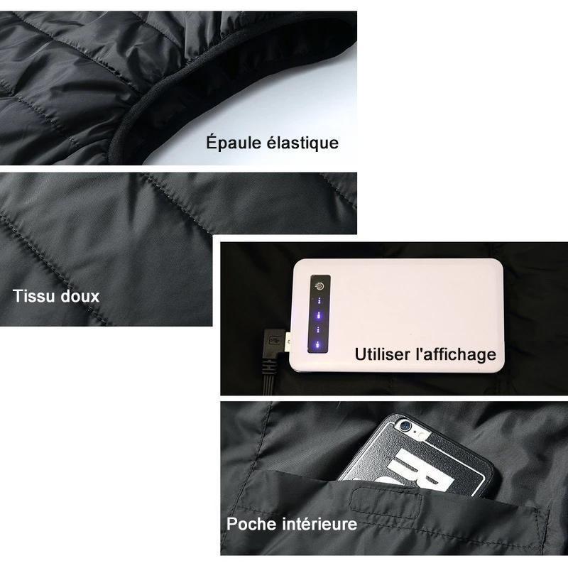 Hommes Chauffé Gilet Isolé Veste