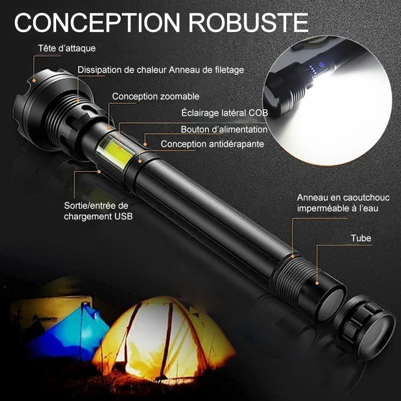 đ„Grosses soldesđ„Lampe de Poche Laser LED Tactique Rechargeable