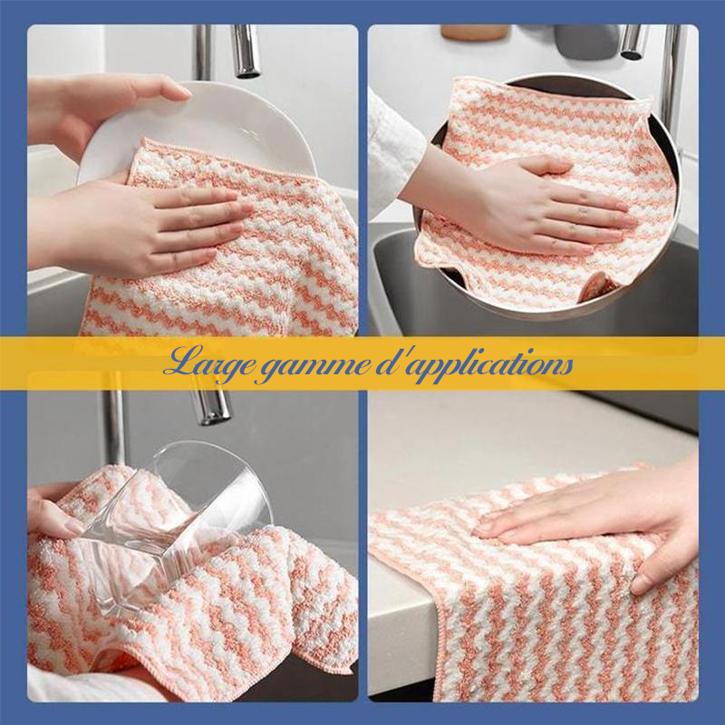 👍Lingettes En Microfibre (3 Pièces)