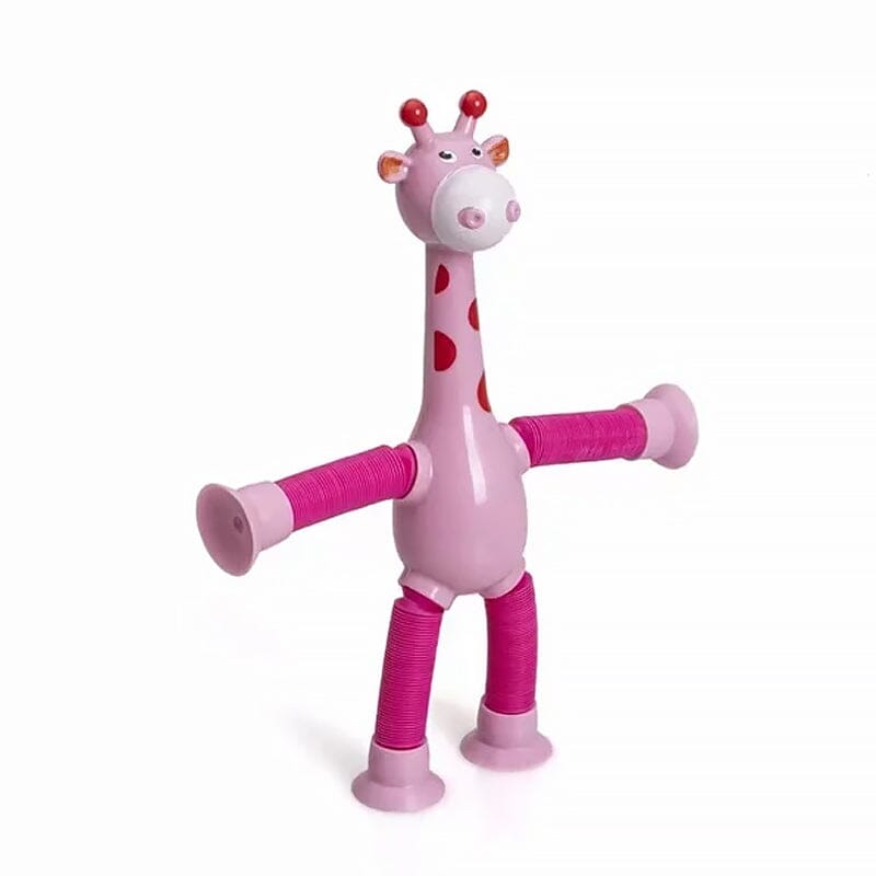 😍Jouet girafe télescopique avec ventouse