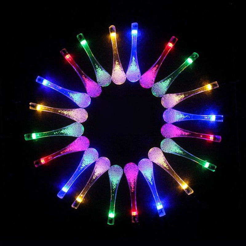 Guirlande lumineuse solaire goutte d'eau