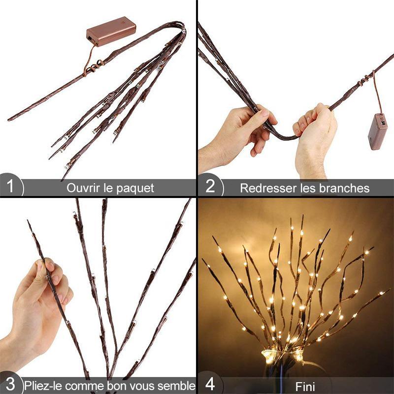 Lumière décorative à DEL pour brindilles