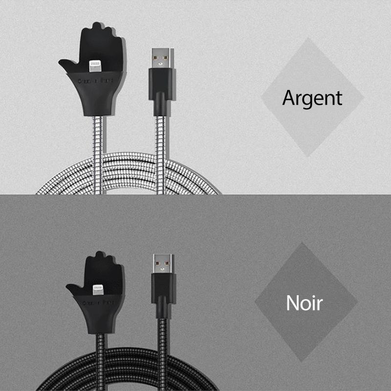 Câble de données de Chargement de Paume variée pour Apple, Android, Type-c