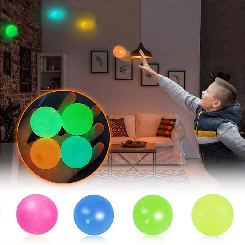 Boules adhésives phosphorescentes