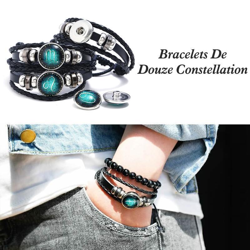 Bracelet De Constellation Vintage Tricoté à La Main