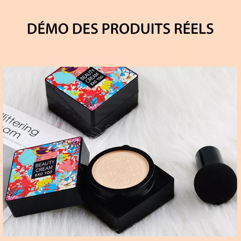 🌸Crème CC Correcteur Avec Pinceau de Champignon