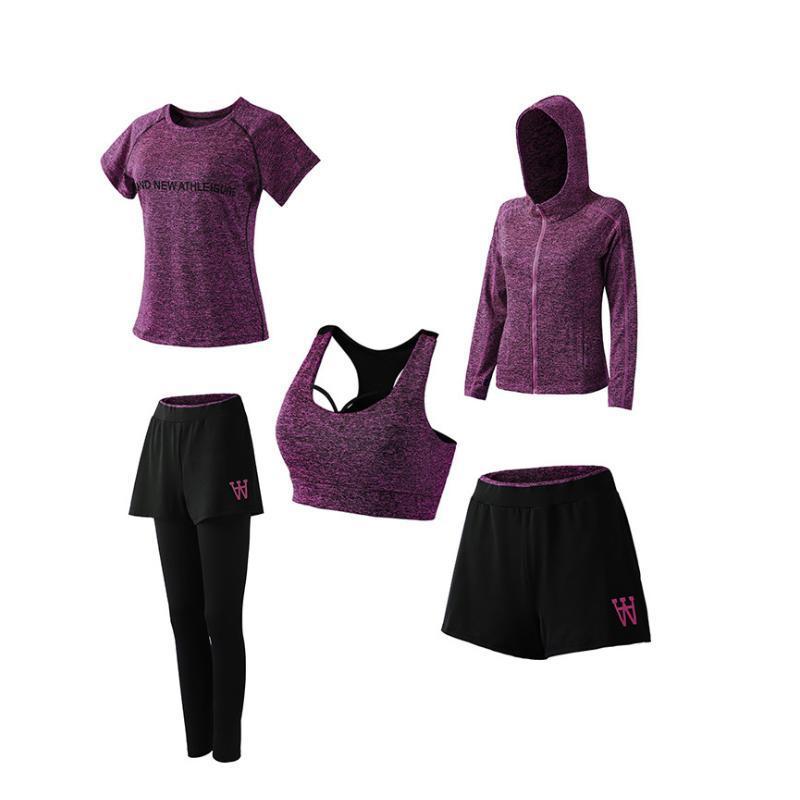 Costumes pour Dames Fitness à Séchage Rapide (5 Pièces)