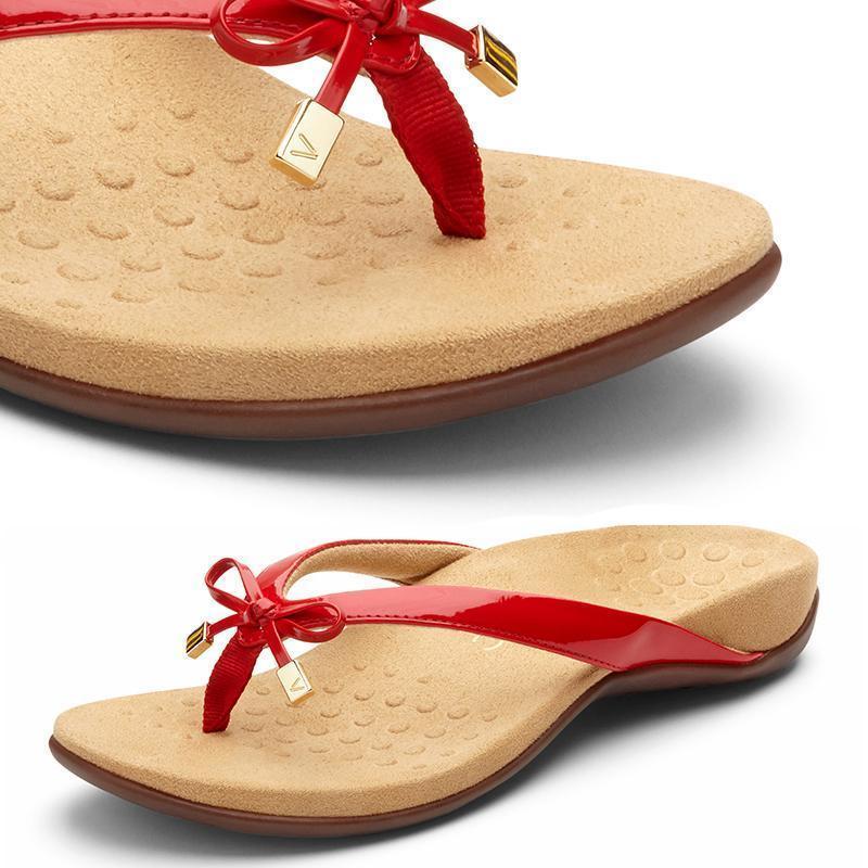 Sandales En Forme De V Avec Bowknot