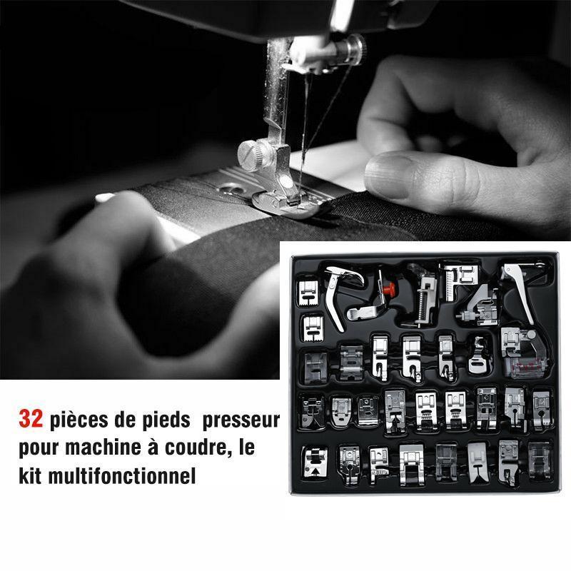 32 Pièces de Pieds Presseur Pour Machine a Coudre en Kit
