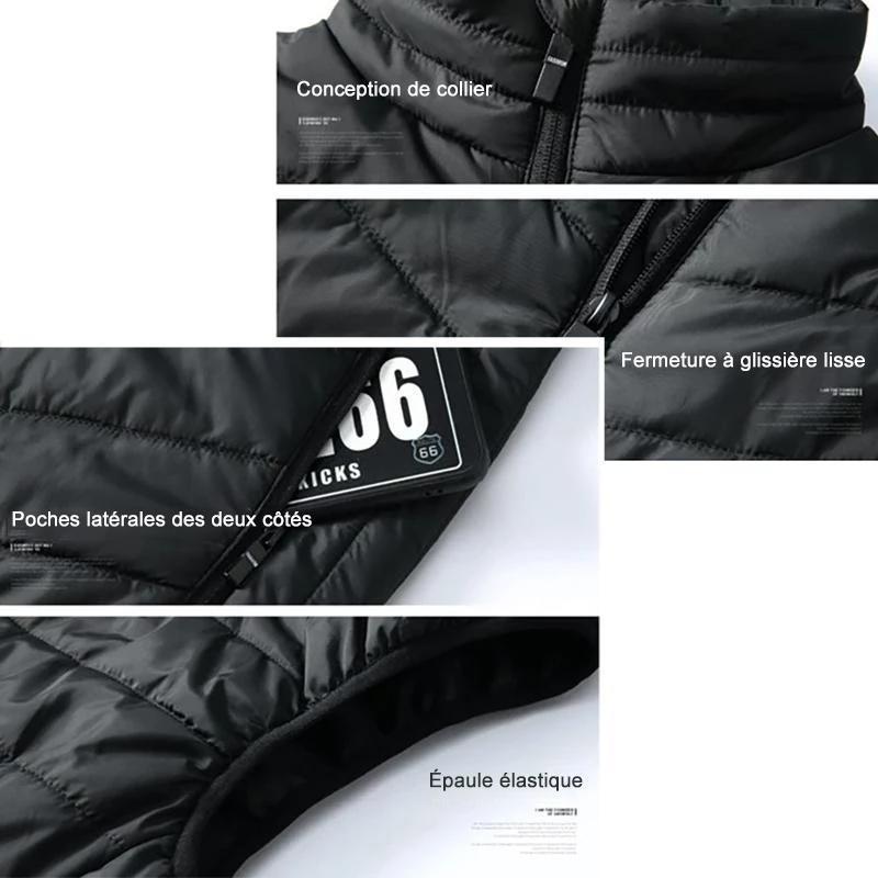 Hommes Chauffé Gilet Isolé Veste