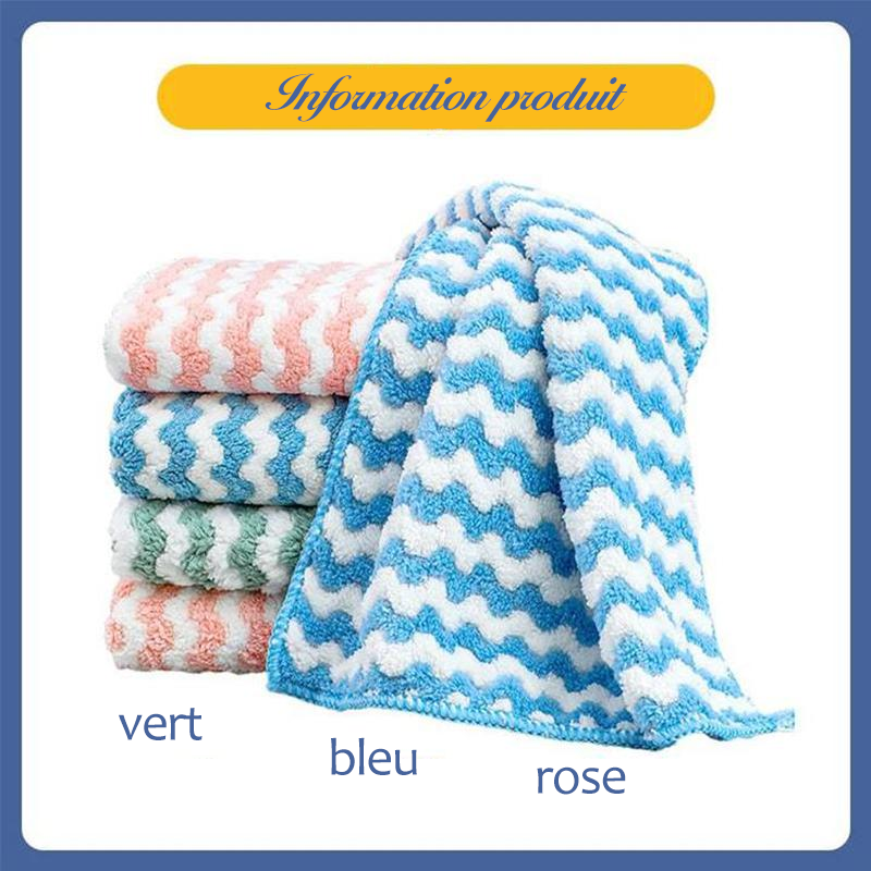 👍Lingettes En Microfibre (3 Pièces)