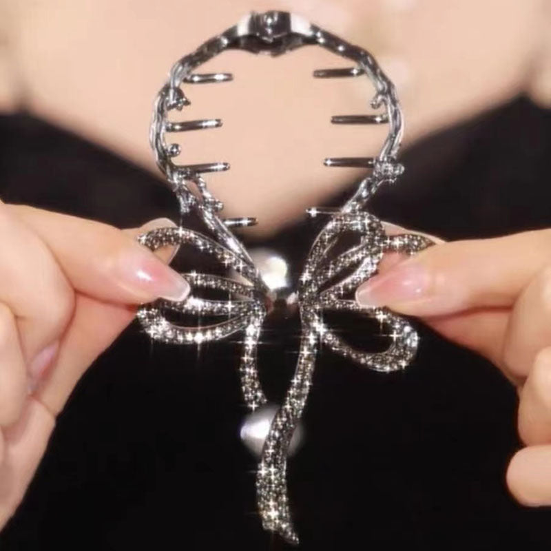 🎅Épingle à cheveux Bow Light Luxury Premium Feeling🎀