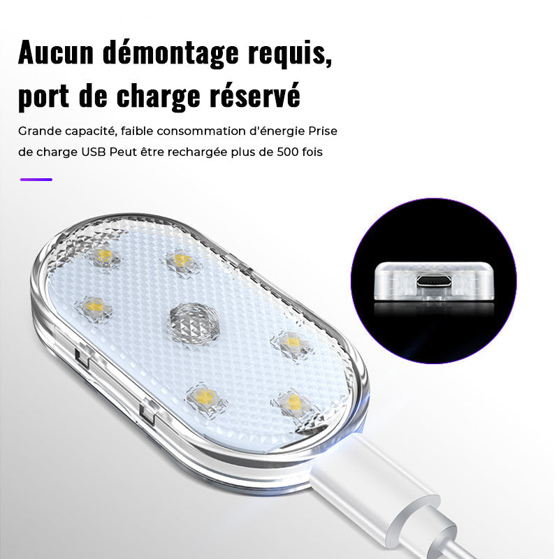 Lumière ambiante décorative à détection tactile à DEL