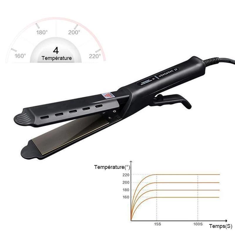 LISSAGE CHEVEUX IONIQUE FER PLAT CĂRAMIQUE TOURMALINE