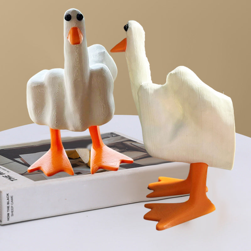 🦆Ornement de canard en forme de majeur🦆
