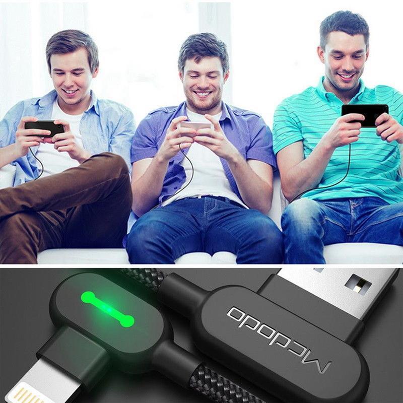 90 Dégrée Câble de Chargeur en Nylon Tressé