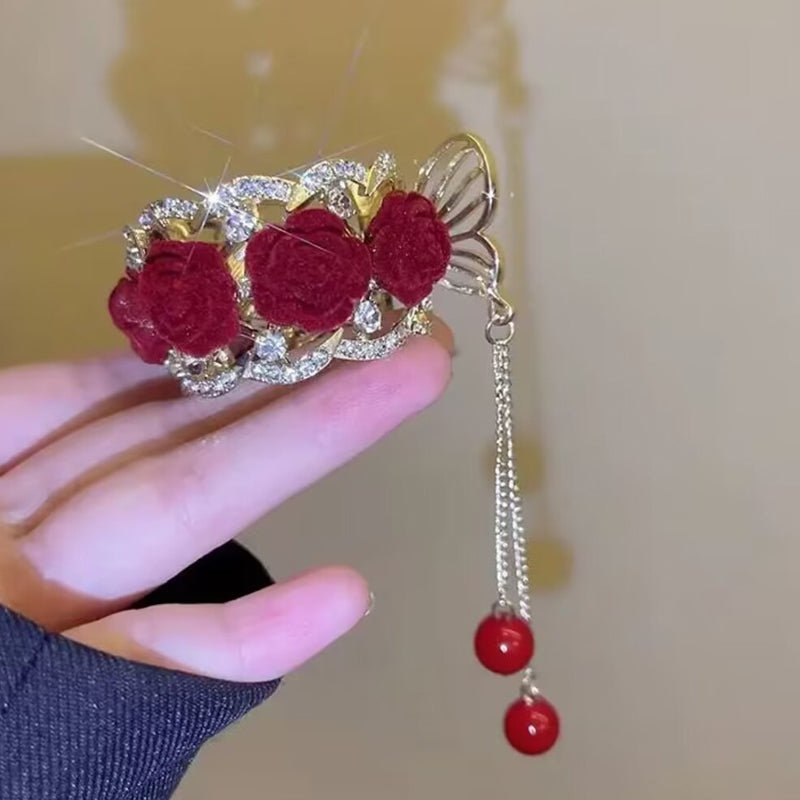 Épingles à cheveux roses vintage