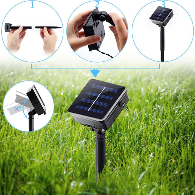 Guirlande lumineuse solaire goutte d'eau