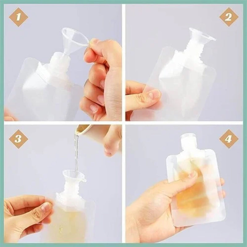 Sac d'emballage de distribution de fluide de voyage portable(10 Pcs)
