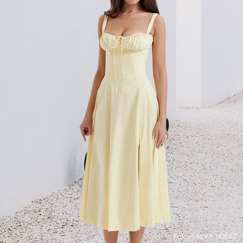 Robe d'été Bustier à Imprimé Carmen