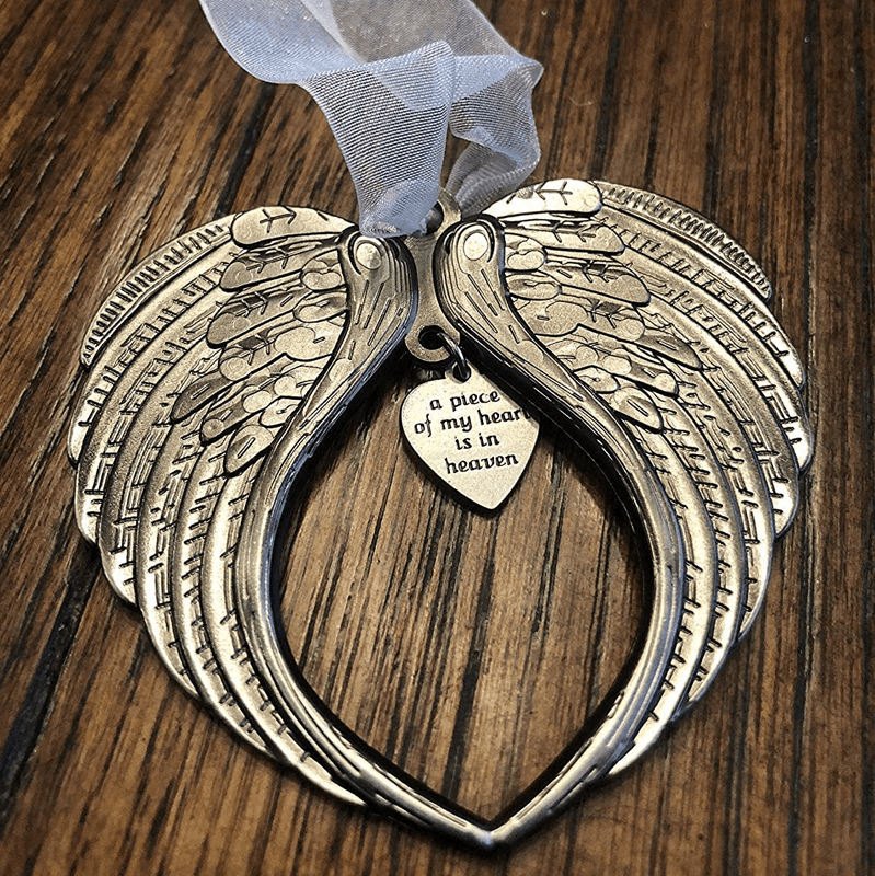 🎄Ornements de Noël Ailes D'ange Cloche-cadeau De Noël Commémoratif🎅