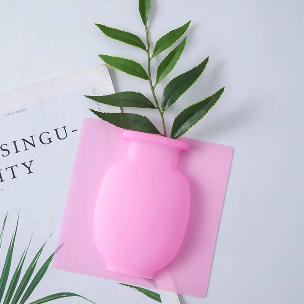 Vase À Fleurs Collant En Silicone Magique