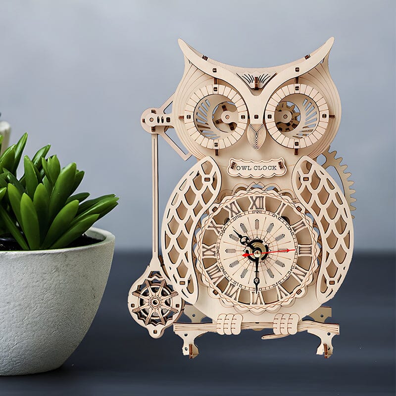 Ensemble de puzzle de modèle mécanique en bois super