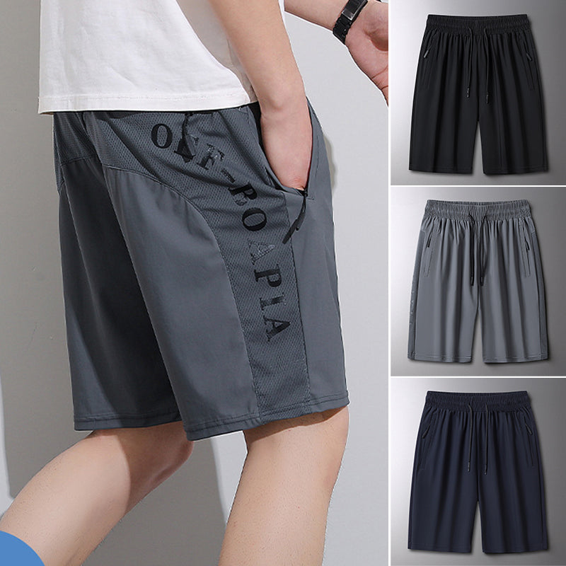 Short homme en soie glacée
