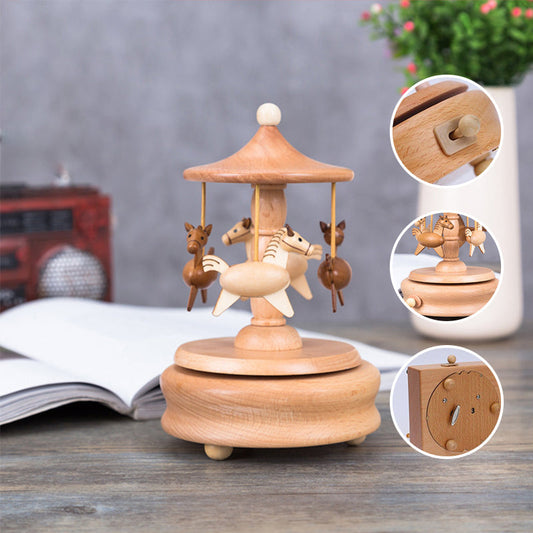 🎵Boîte à musique en bois pour enfants ou amis🌠