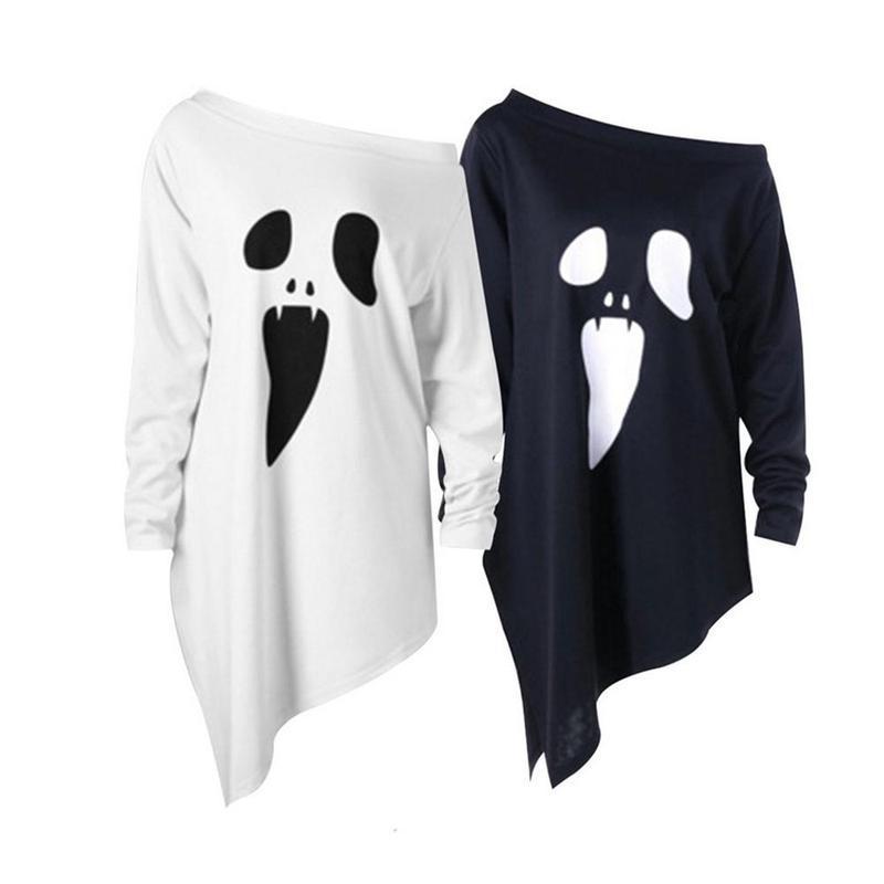T-shirt avec motif fantôme robe d'Halloween