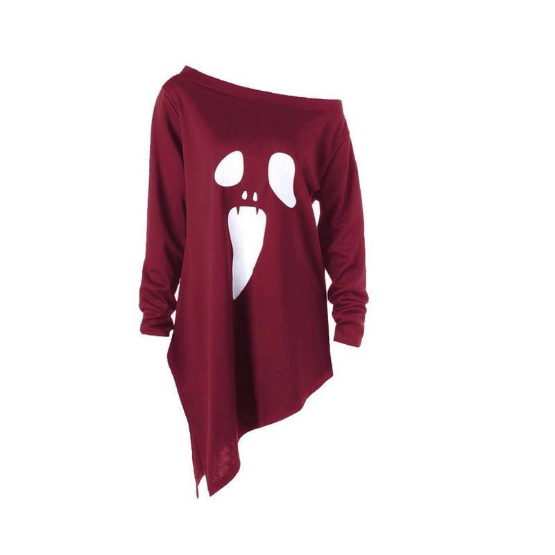 T-shirt avec motif fantôme robe d'Halloween