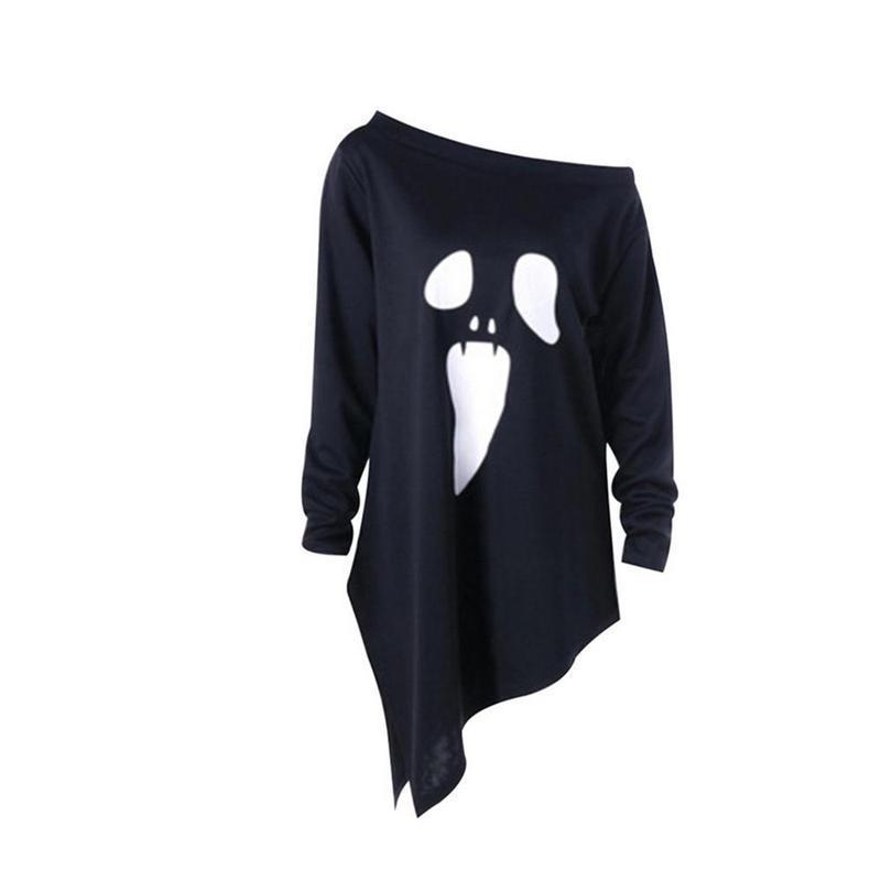 T-shirt avec motif fantôme robe d'Halloween