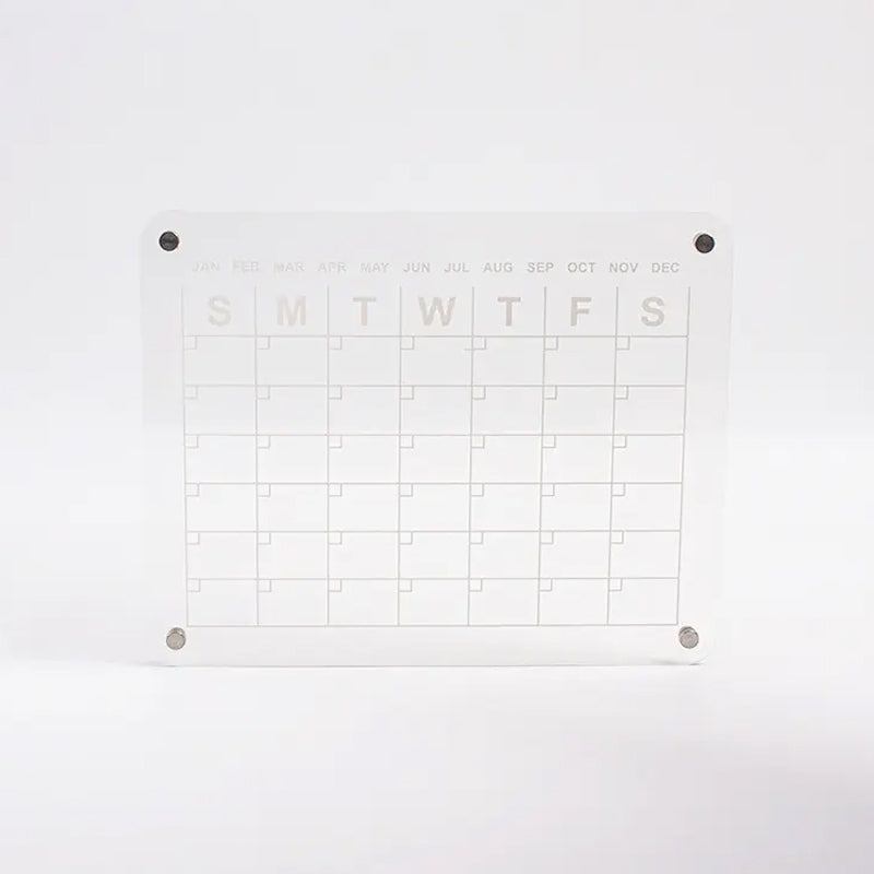 Calendrier acrylique magnétique