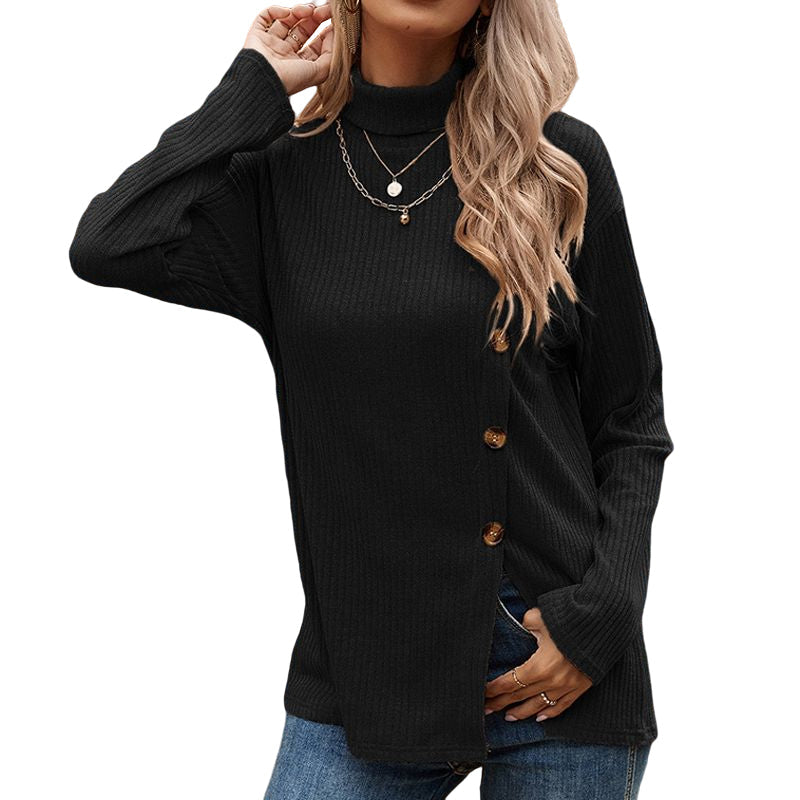 Pull en maille avec braguette boutonnée