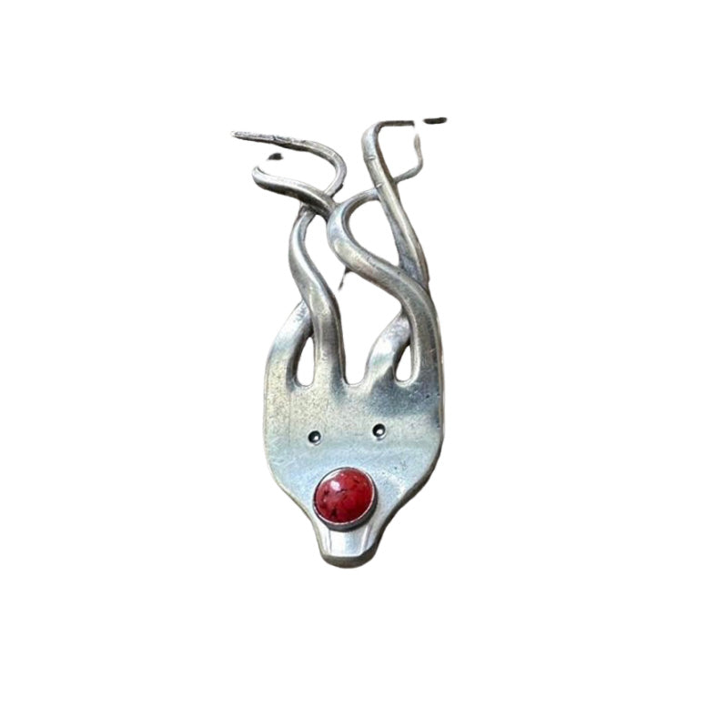 Décoration amusante de fourche et de renne