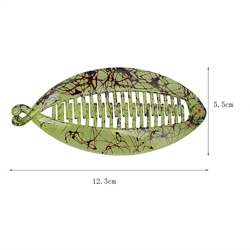 Nouvelle Conception Acétate Banane Motif Poignées de Cheveux