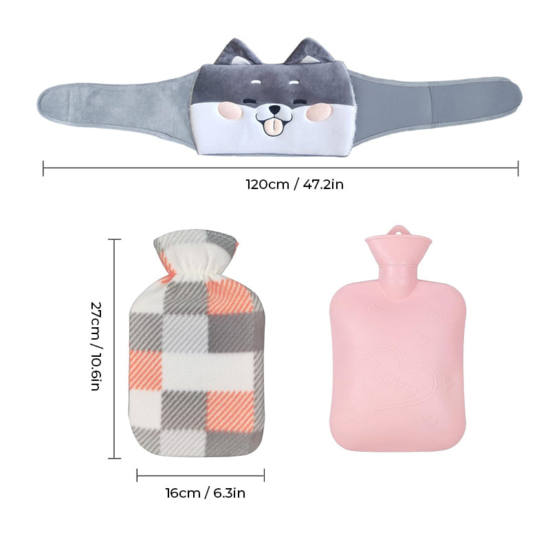 đ„Ceinture bouillotte rechargeable en pelucheđ„