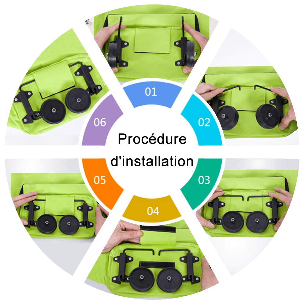 Panier d'Achat Pliable Portable