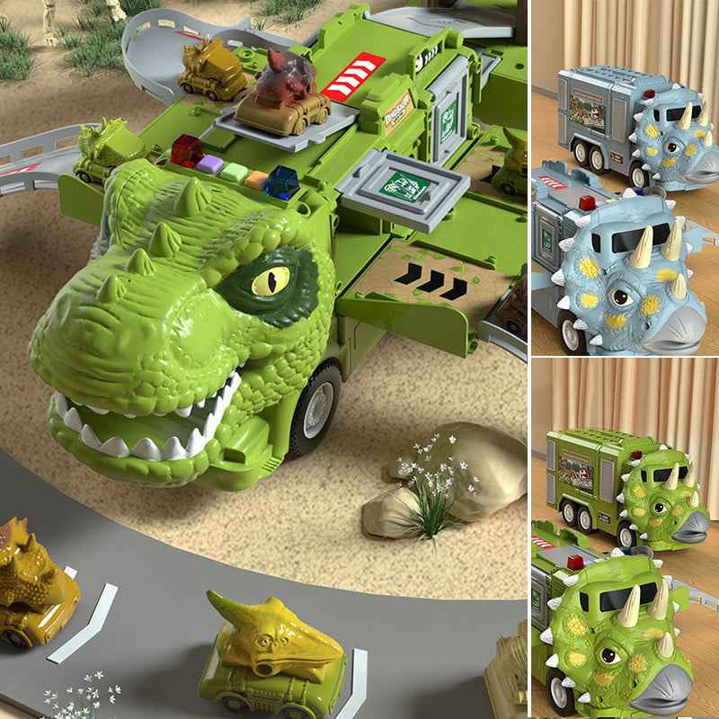 đŠNouvel Ensemble de Jouets de Piste de Camion dâIngĂ©nierie Transformant les Dinosaures