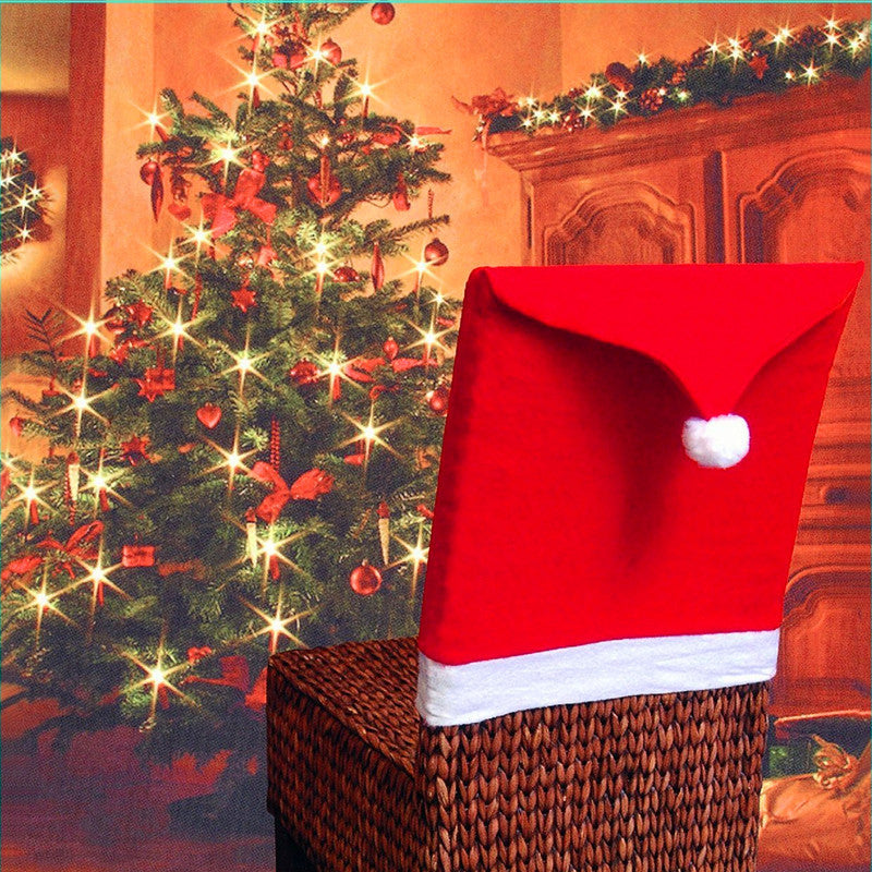 Décoration de couverture de chaise de Noël