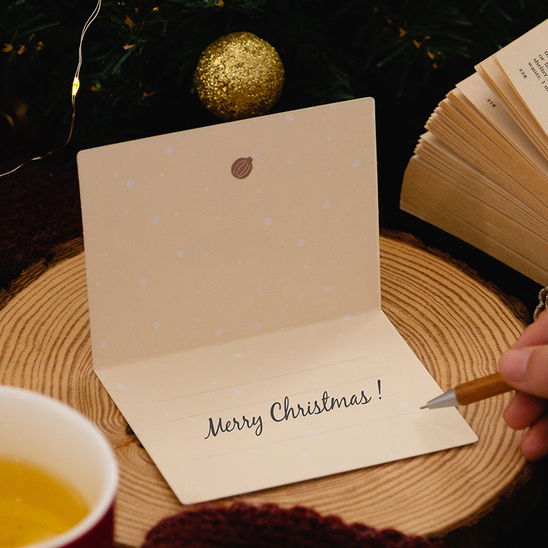 Cartes de Noël dorées