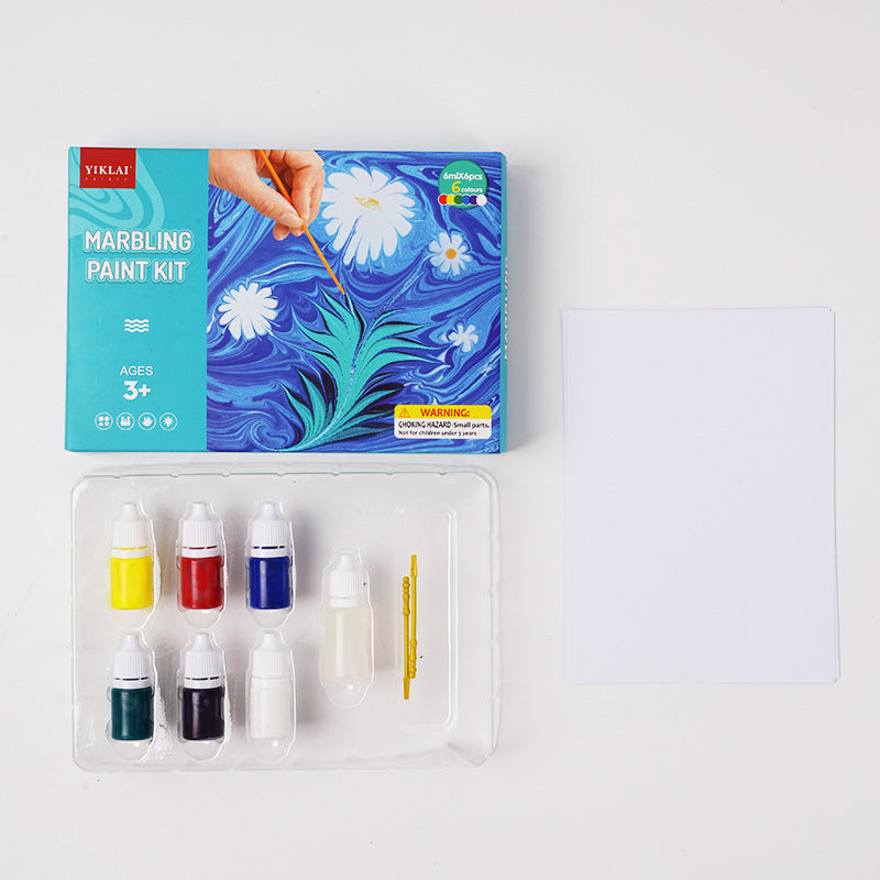 Kit d'Art de Peinture Marbrée à L'eau