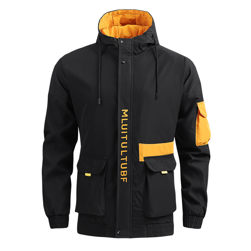 Veste imperméable à capuche imperméable pour homme