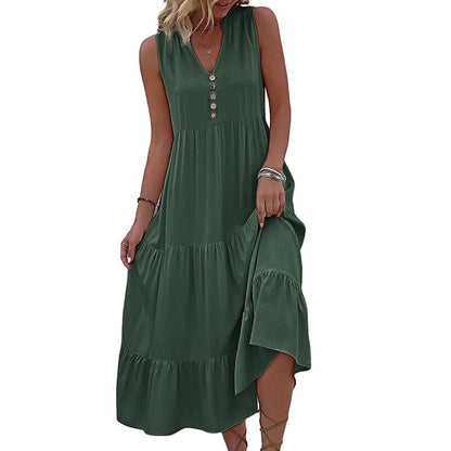 Robe Débardeur avec Boutons