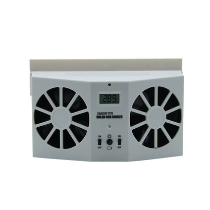 Ventilateur d'aération de fenêtre de voiture à énergie solaire
