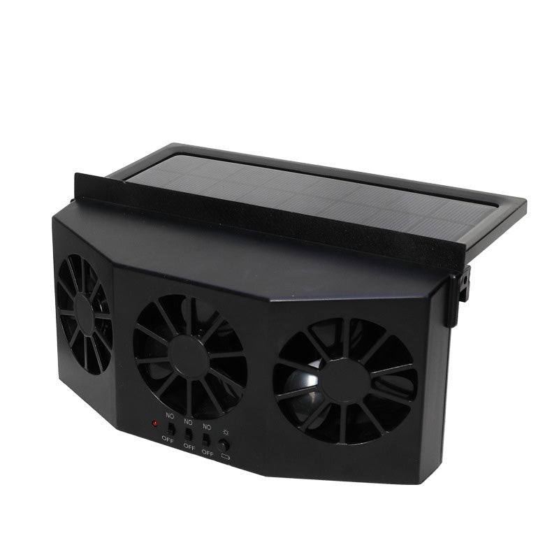 Ventilateur d'aération de fenêtre de voiture à énergie solaire