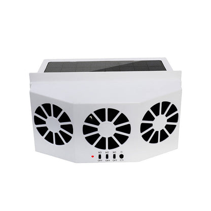 Ventilateur d'aération de fenêtre de voiture à énergie solaire