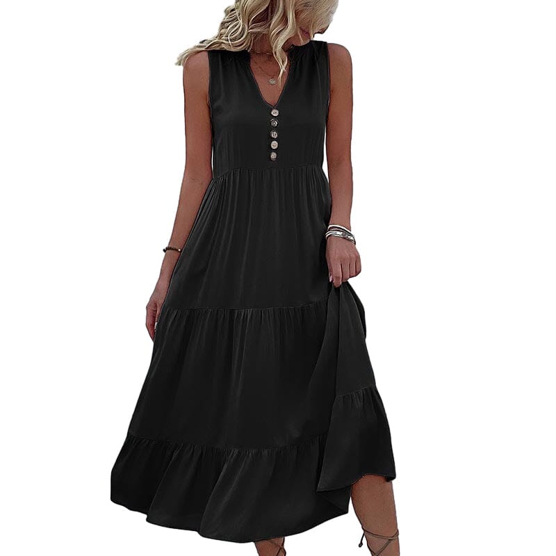 Robe Débardeur avec Boutons