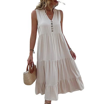 Robe Débardeur avec Boutons